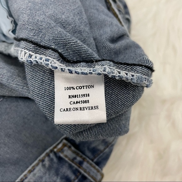 Princess polly wide leg jeans raw hem, size 12 - Picture 7 of 8